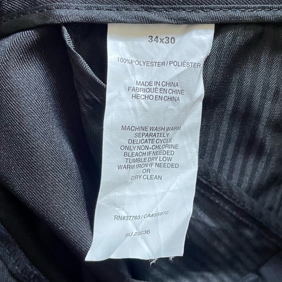 JOHN HENRY Mens black dress pants - Size 34 x 30. - Picture 8 of 8